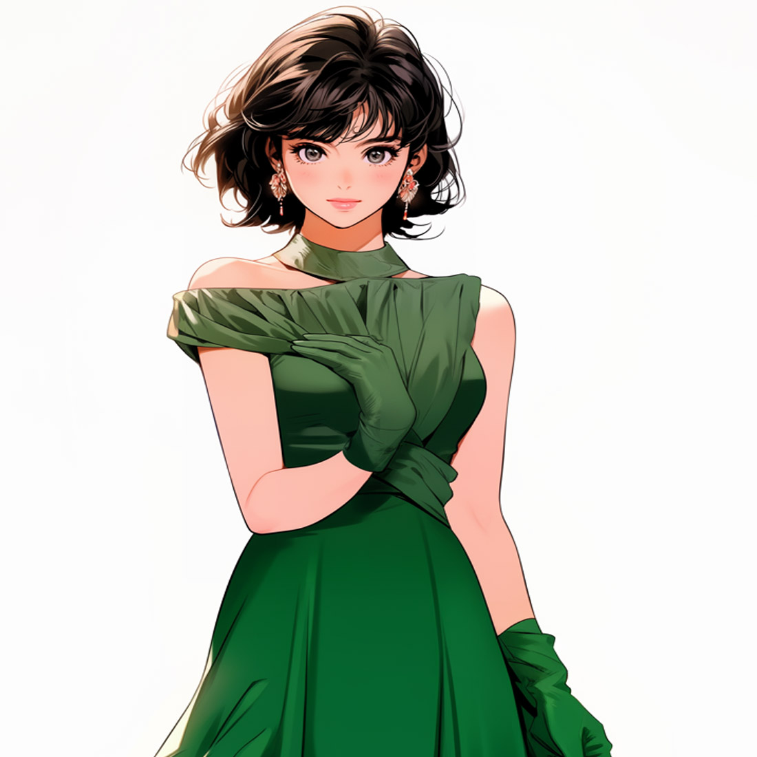 GORGEOUS GIRL VECTOR ART preview image.