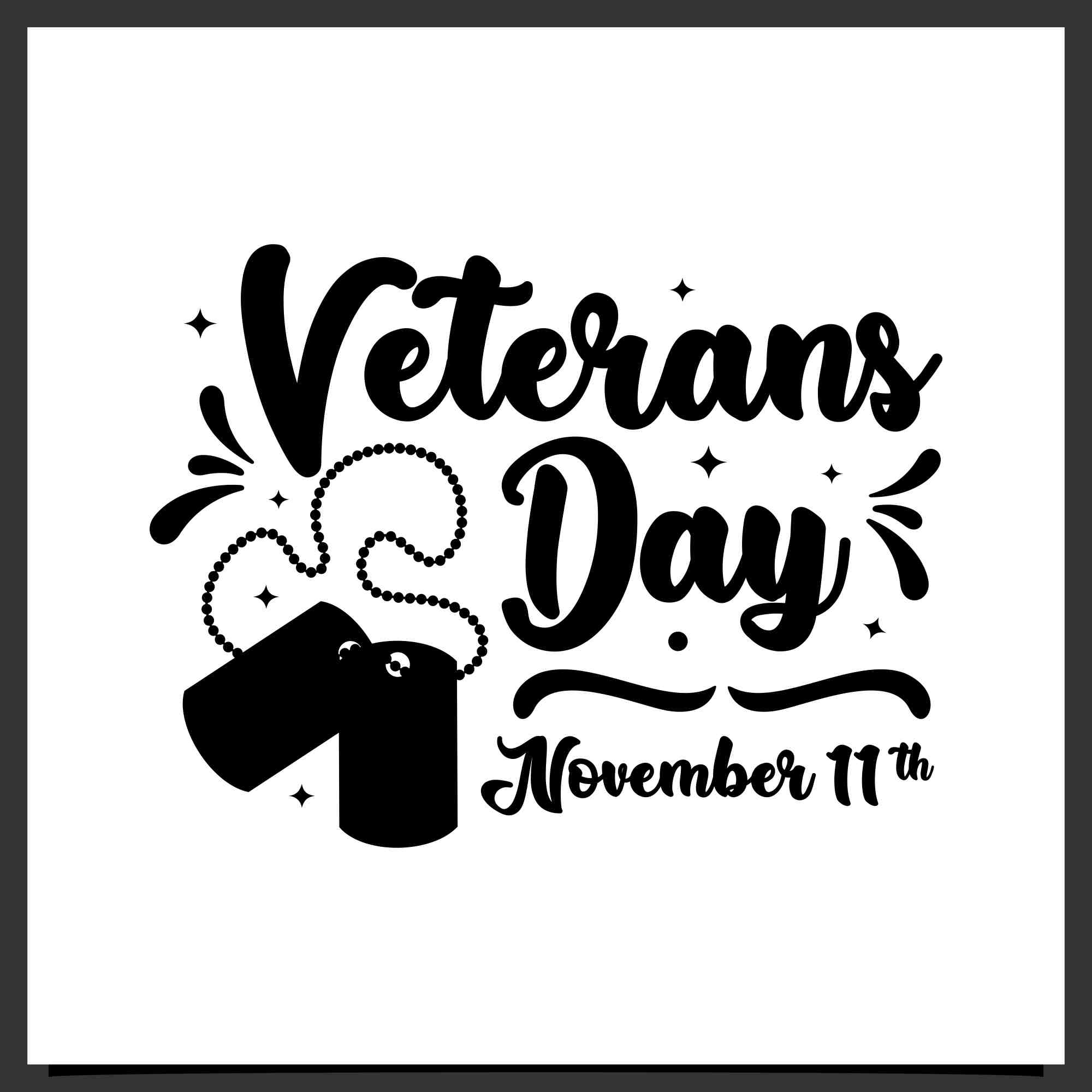 veteran day lettering design 3 540