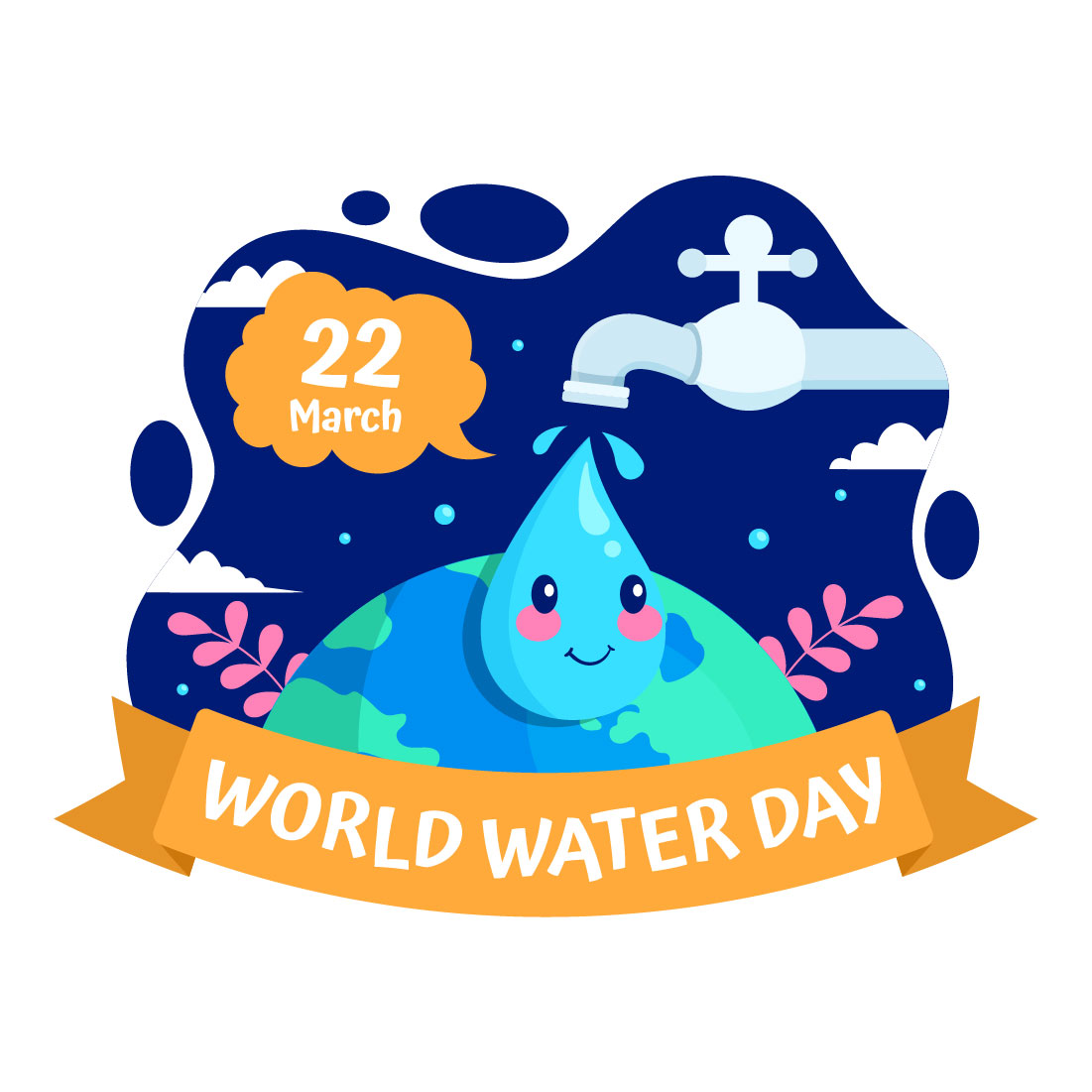 12 World Water Day Illustration cover image.