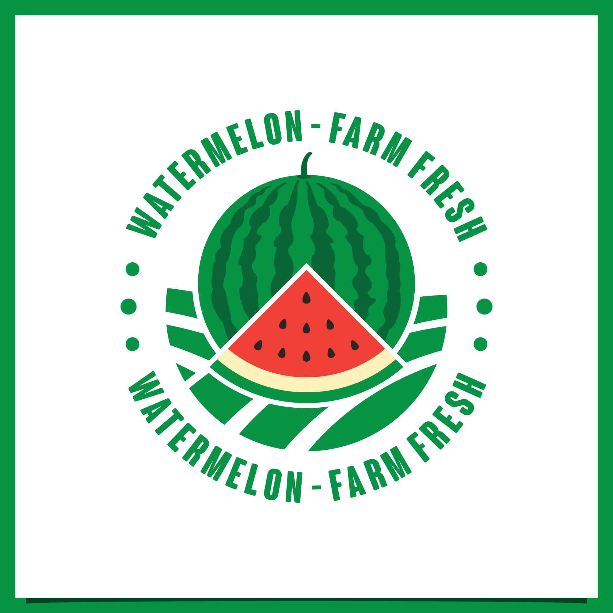 watermelon badge logo design collection 6 612