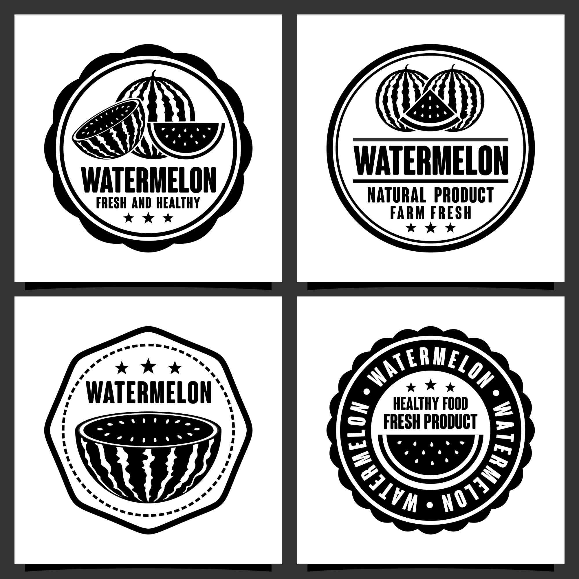 watermelon vector logo design collection 2 896