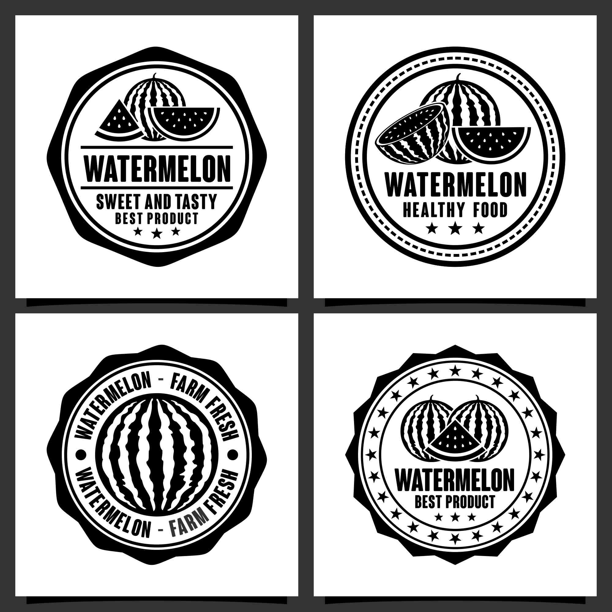 watermelon vector logo design collection 3 589
