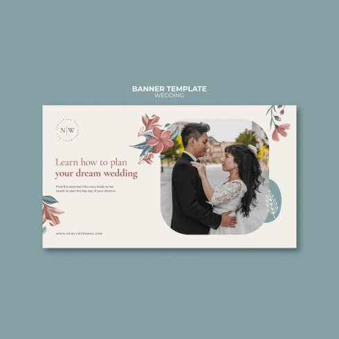 WEDDING BANNER TEMPLATE cover image.