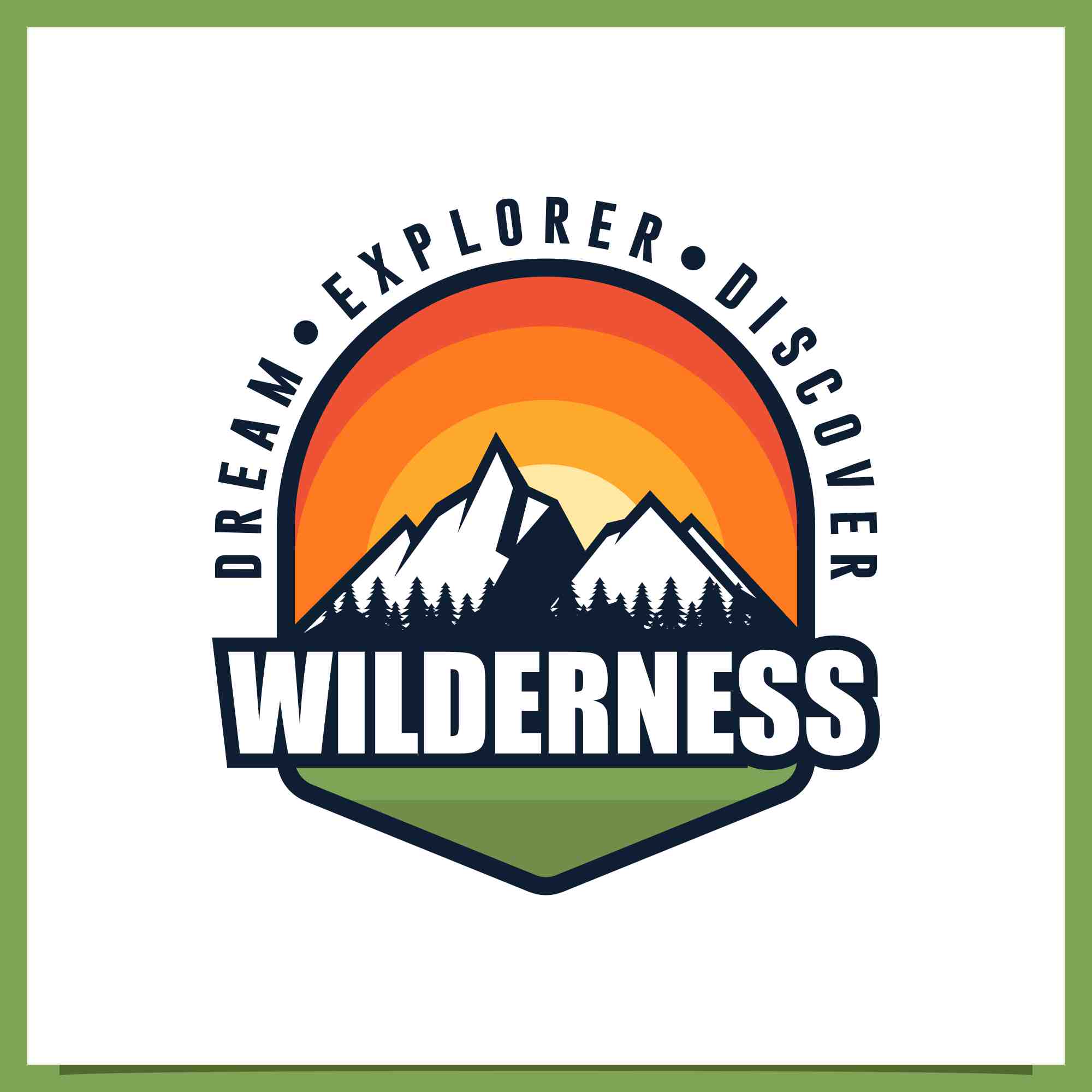 Set Wilderness adventure design logo collection - $5 preview image.