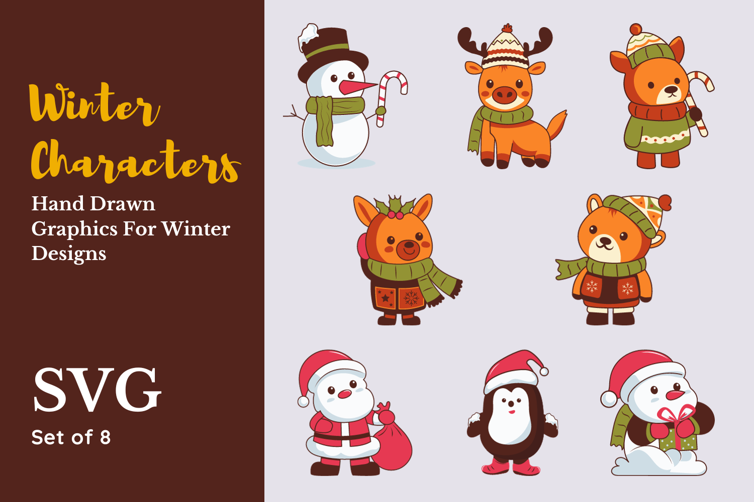 winter playful characters 109