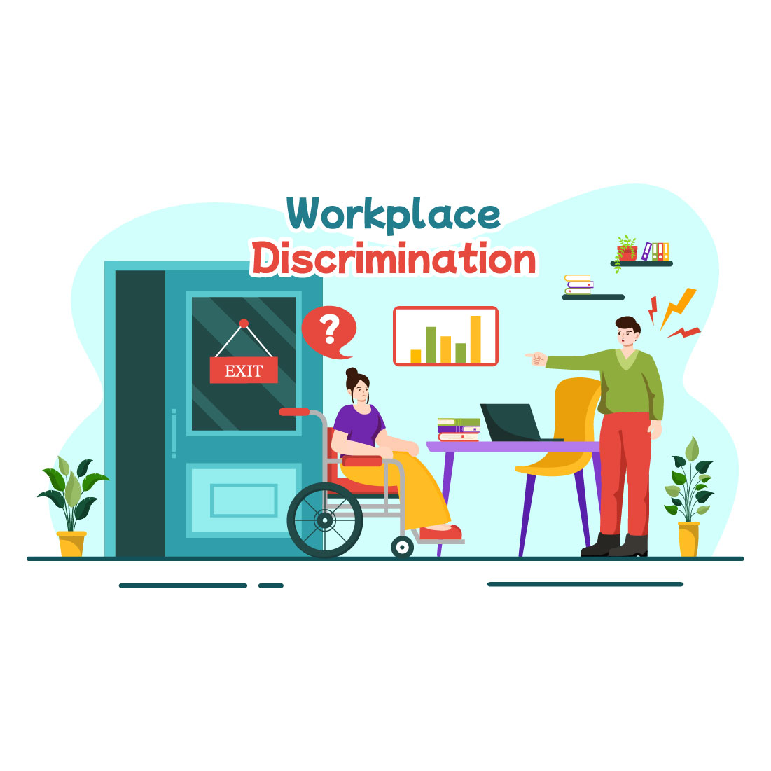 12 Workplace Discrimination Illustration preview image.