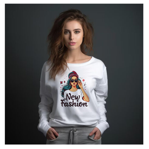 Sweatshirts - For Young Women's Design Template Total = 09 cover image.