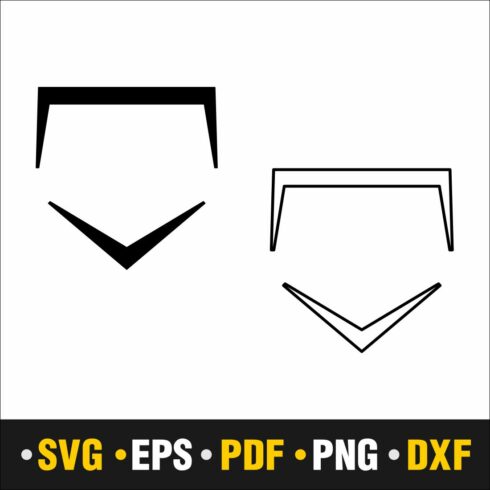 Home plate Svg, Home plate, Home plate Outline Svg, Home plate Png, Home plate Outline Png, HOme Svg, Instant Download Vector Cut file Cricut, Silhouette, Pdf Png, Dxf, Decal cover image.