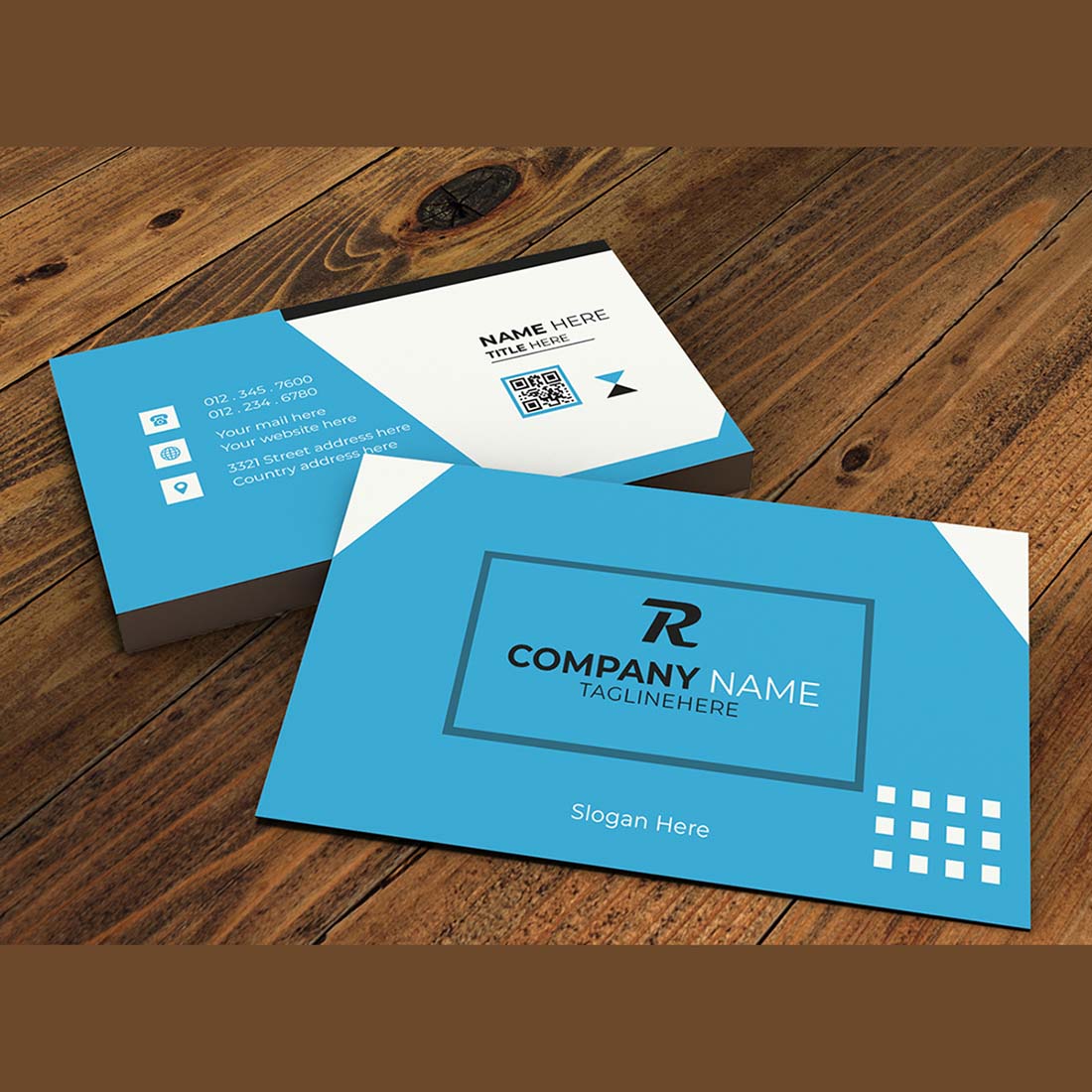 Professional business card design templates preview image.