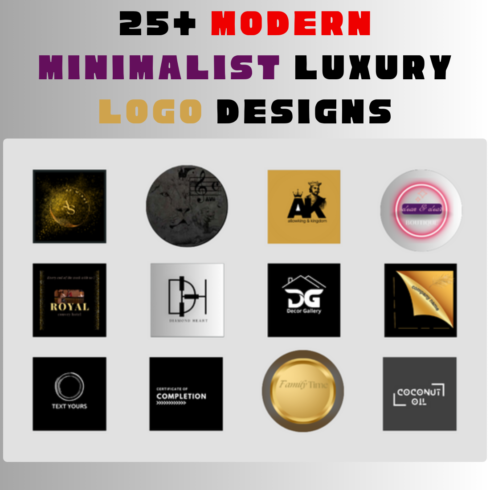 modern minimalist logo designs cover image.