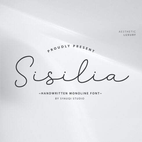 Sisilia Business Script Font cover image.