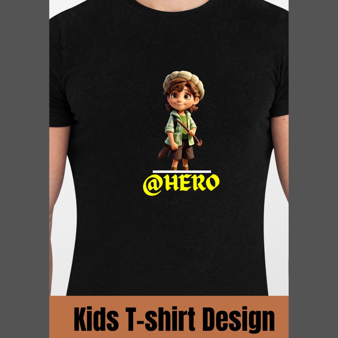 T-shirt Design for Kids / 60 PLUS Latest Design bundle 2024 / Kids Art T-shirt worldwide preview image.