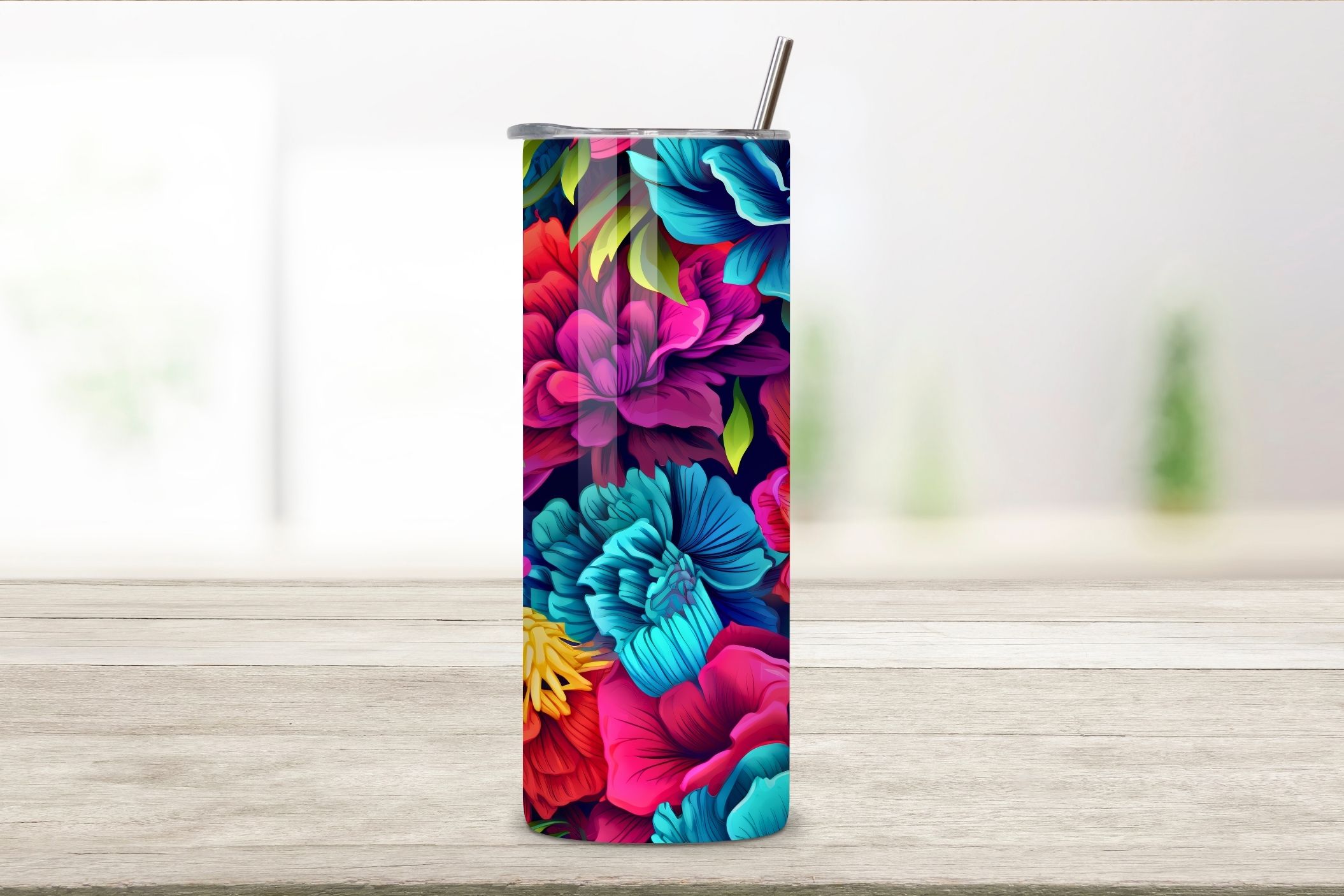 3D Charming Floral Bat Hero Tumbler Sublimation Design, 20 o - Inspire  Uplift