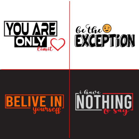 Motivational typography t-shirt design for everyone cover image.