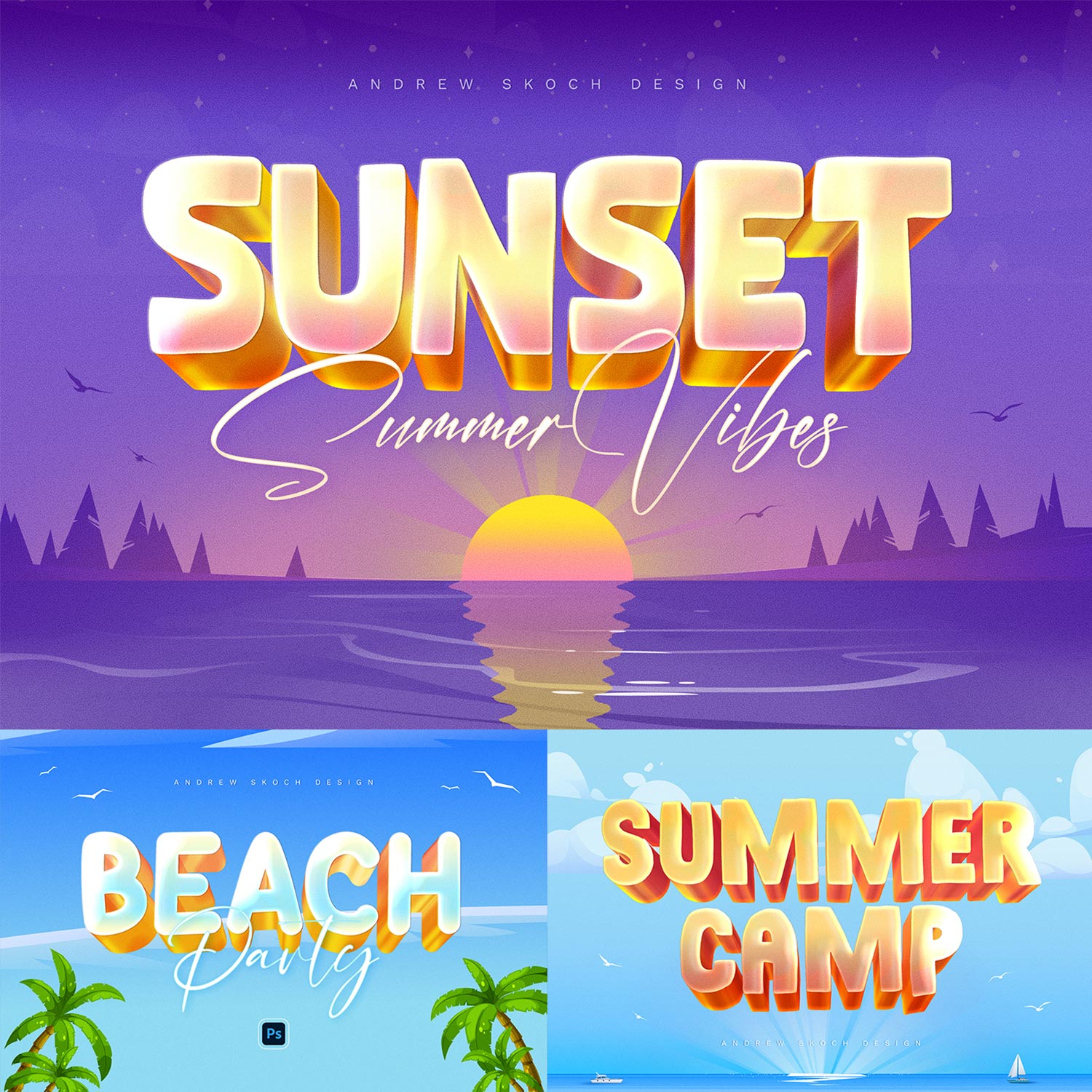 Summer Text Effects cover image.