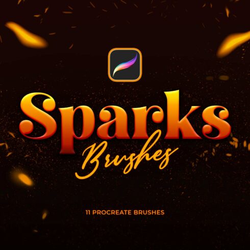 Sparks Procreate Brushes cover image.