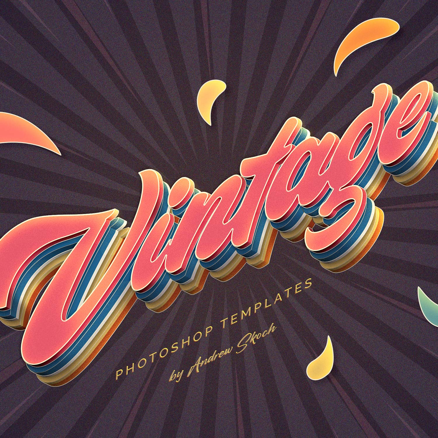 Vintage Text Effects cover image.