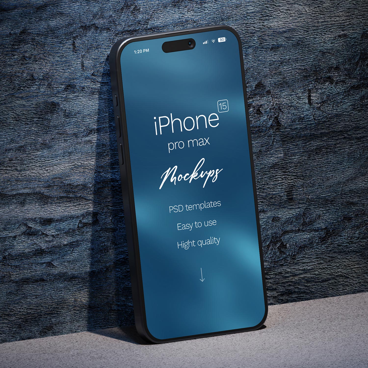 iPhone 15 Pro Max Mockups preview image.