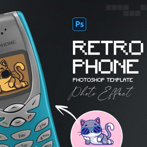 Retro Phone Photo Template cover image.