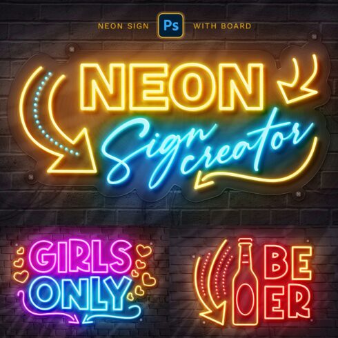 Neon Sign Board cover image.
