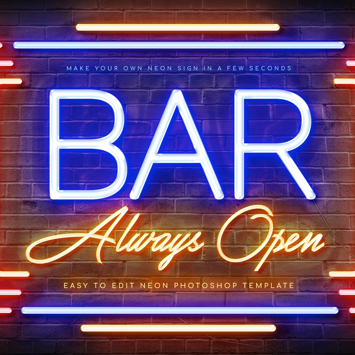 Bar Neon Sign Creator cover image.