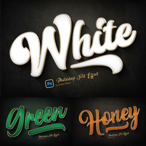 Gold Outline Text Effects cover image.