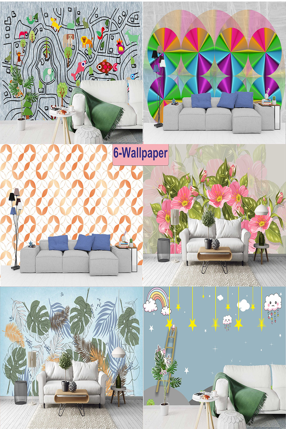 Paper, usually with printed decorative patterns in color, for pasting on and covering the walls or ceilings of rooms, hallways, etc any fabric, foil, vinyl material, etc, used as a wall or ceiling covering pinterest preview image.