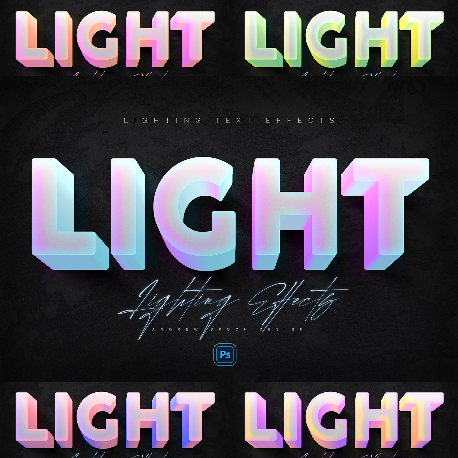 Double Light Text Effects cover image.