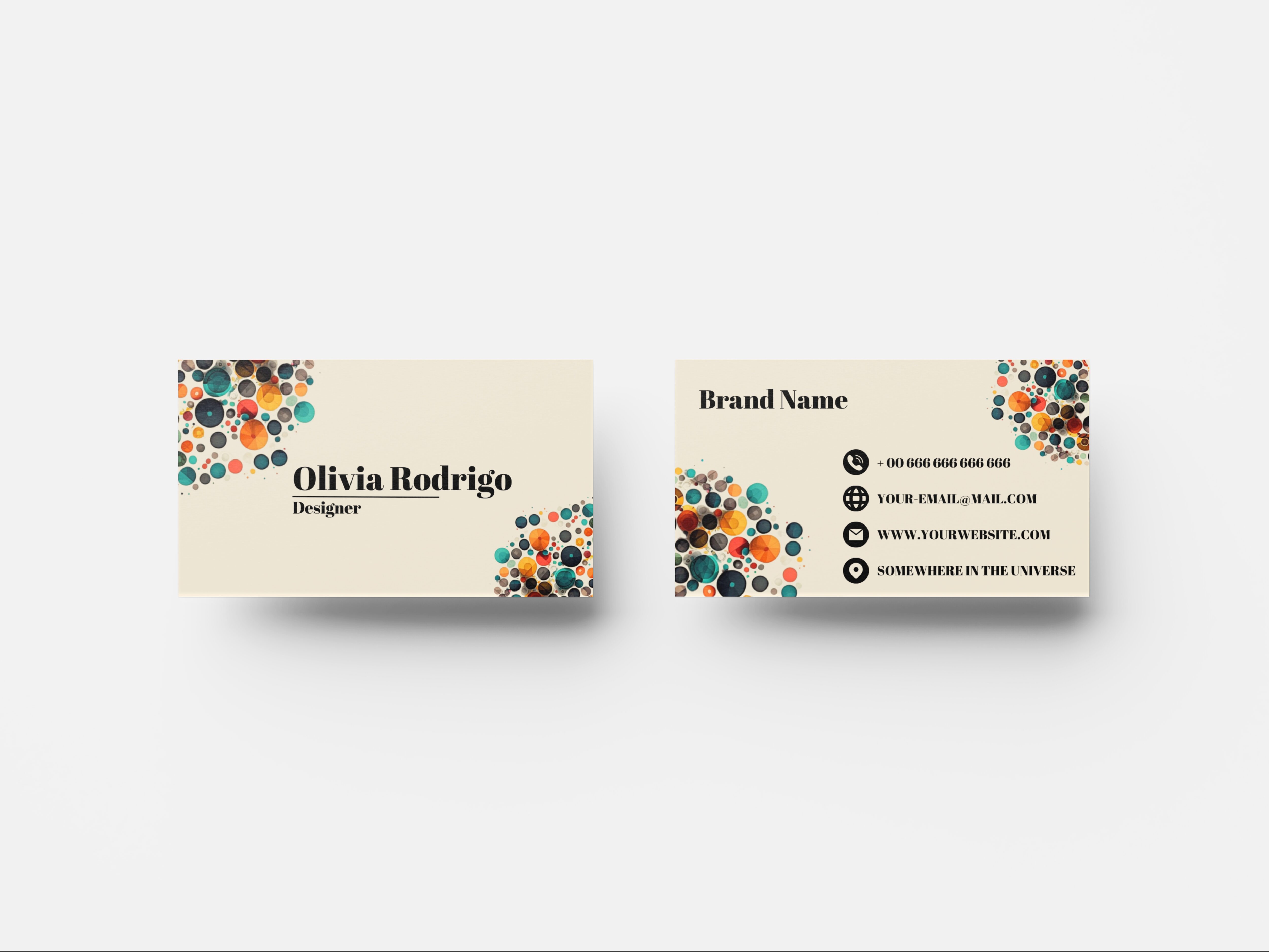 18 business card top view beside each other mockup 3 1 701