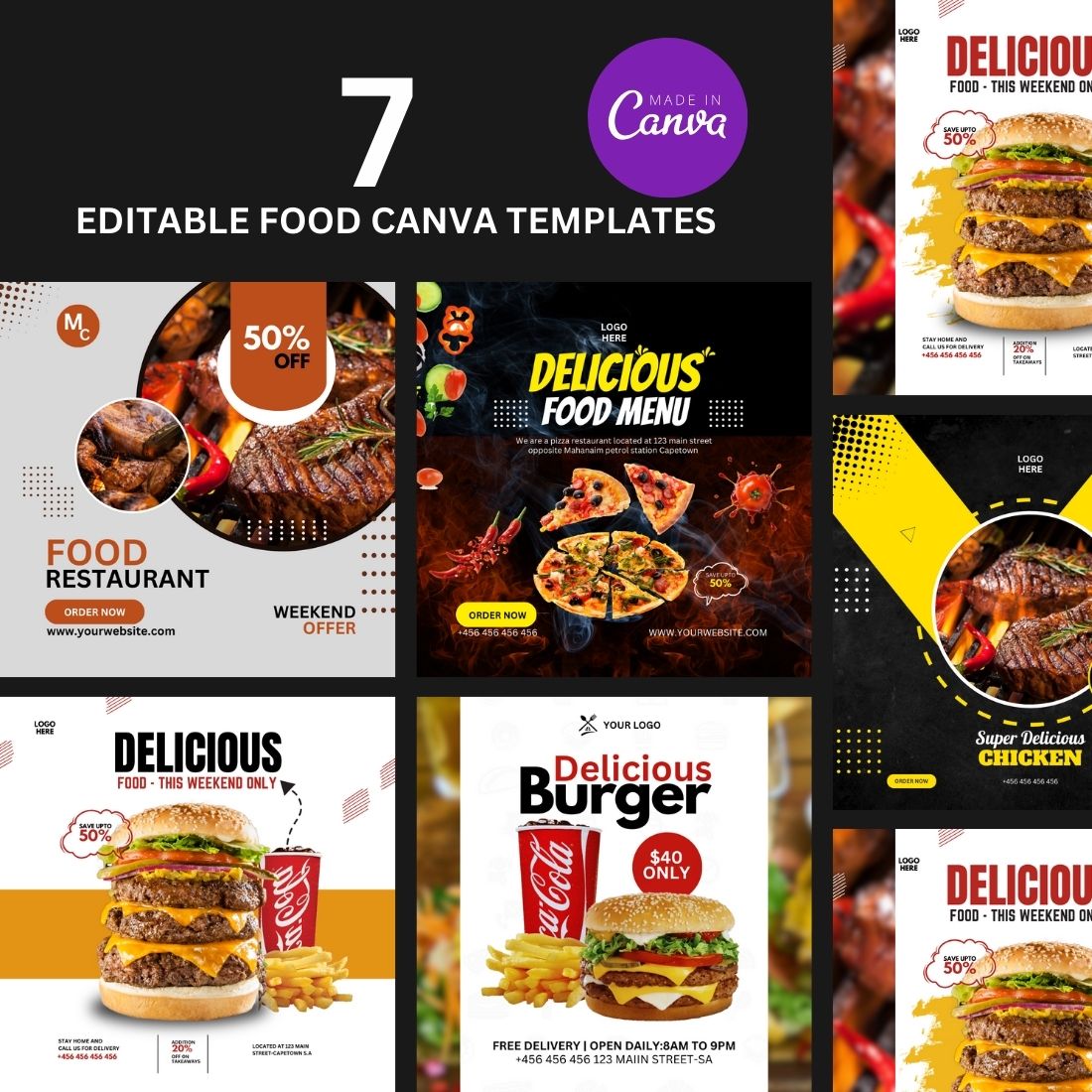 Food Design Templates preview image.