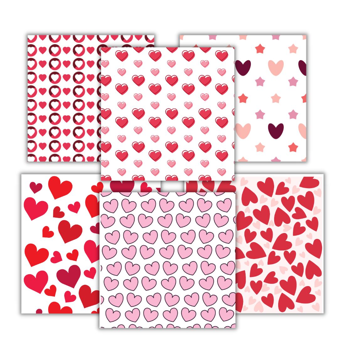 Seamless valentine pattern preview image.
