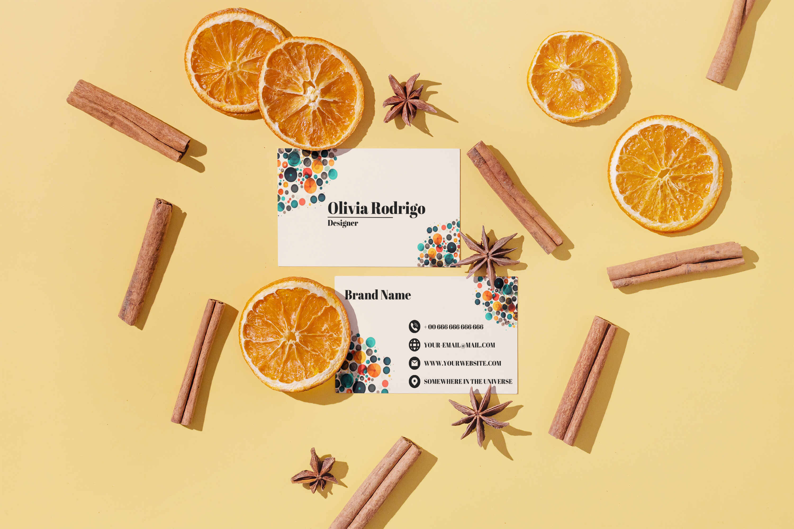 23 business cards oranges cinapone 1 4