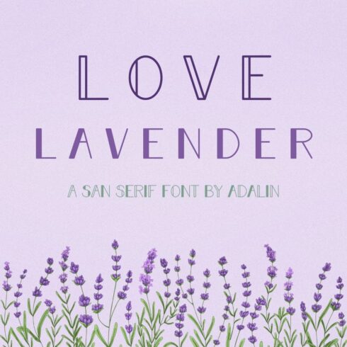 Love Lavender - San Serif Font cover image.