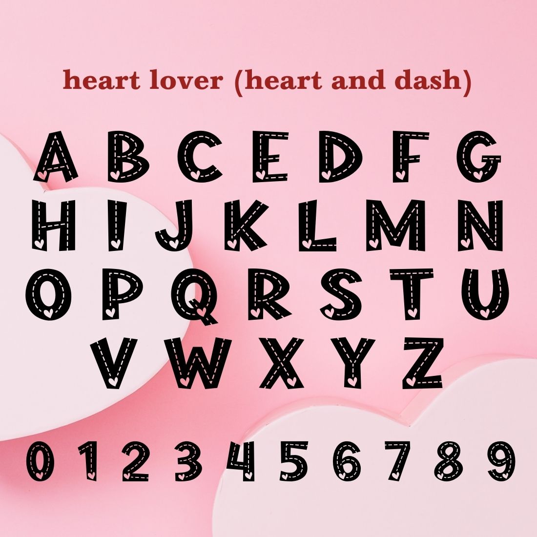 Heart Lover Font preview image.