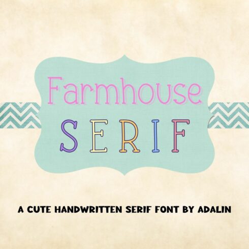 Farmhouse Serif Font cover image.