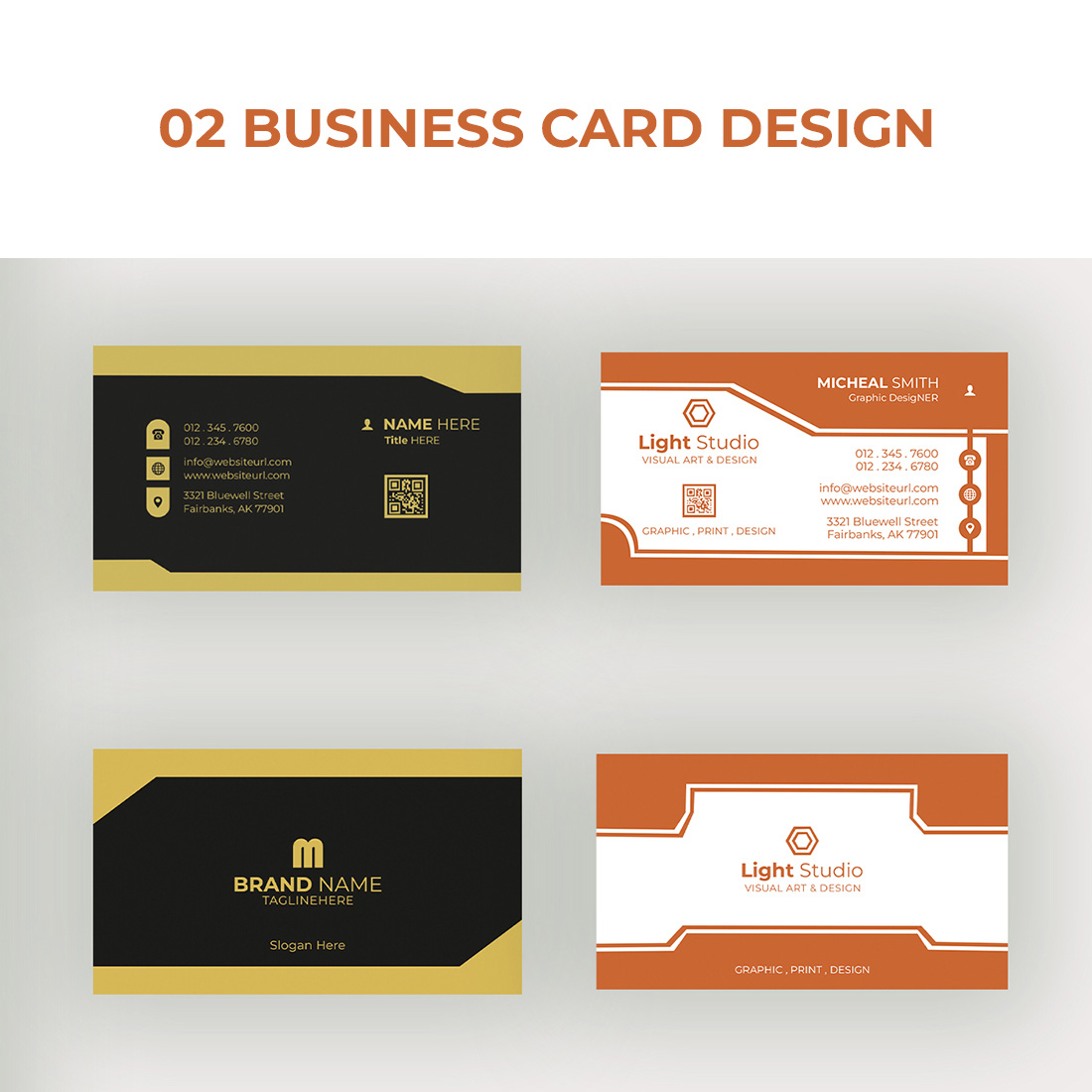 02Business Card Design Templates cover image.