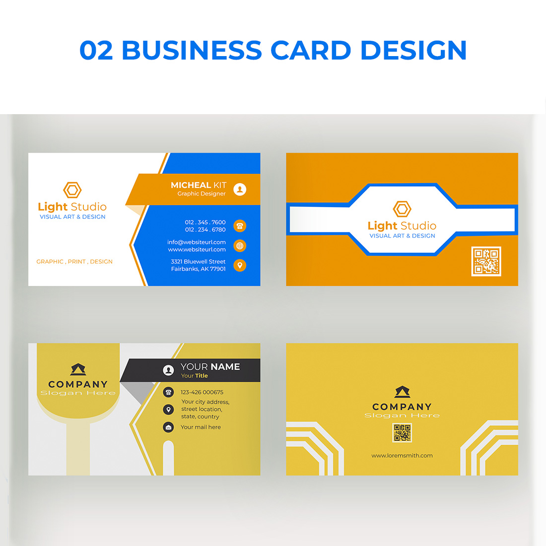 Professional Business Card Design Templates cover image.