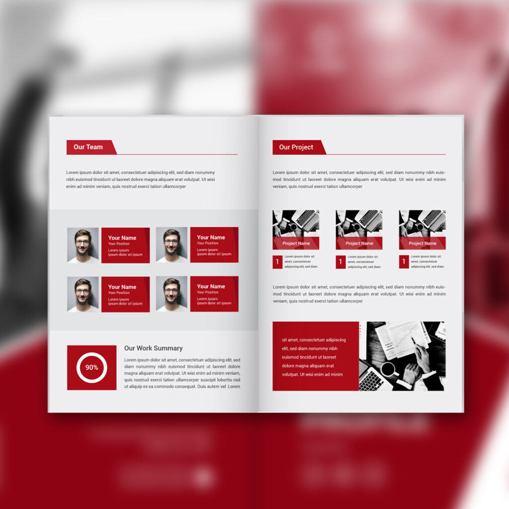 Vector Creative Company Profile Template Design - MasterBundles