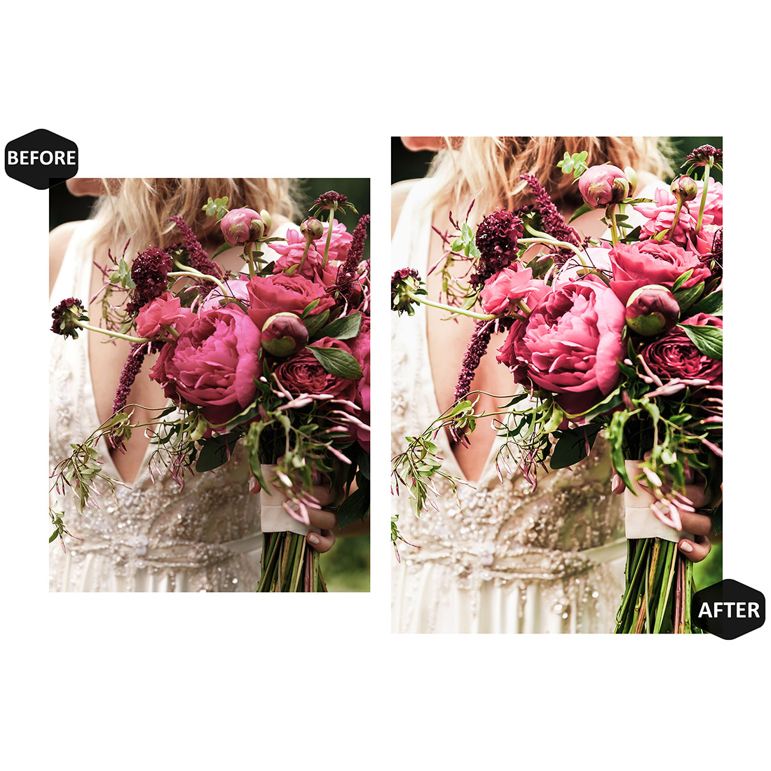12 Colorful Wedding Lightroom Presets, Bright Mobile Preset, Vibrant Desktop LR Lifestyle DNG Instagram Vivid Filter Theme Portrait Season Summer preview image.