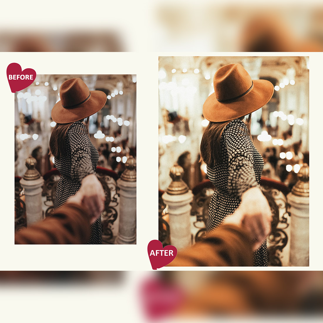 18 True Love Lightroom Presets, Romance Mobile Preset, Warm Desktop LR Lifestyle DNG Instagram Vintage Filter Theme Portrait Season preview image.