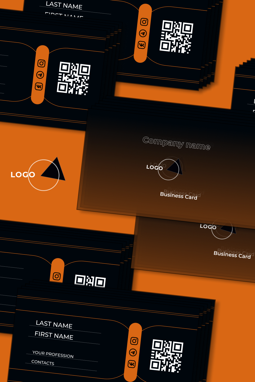 Business Card pinterest preview image.