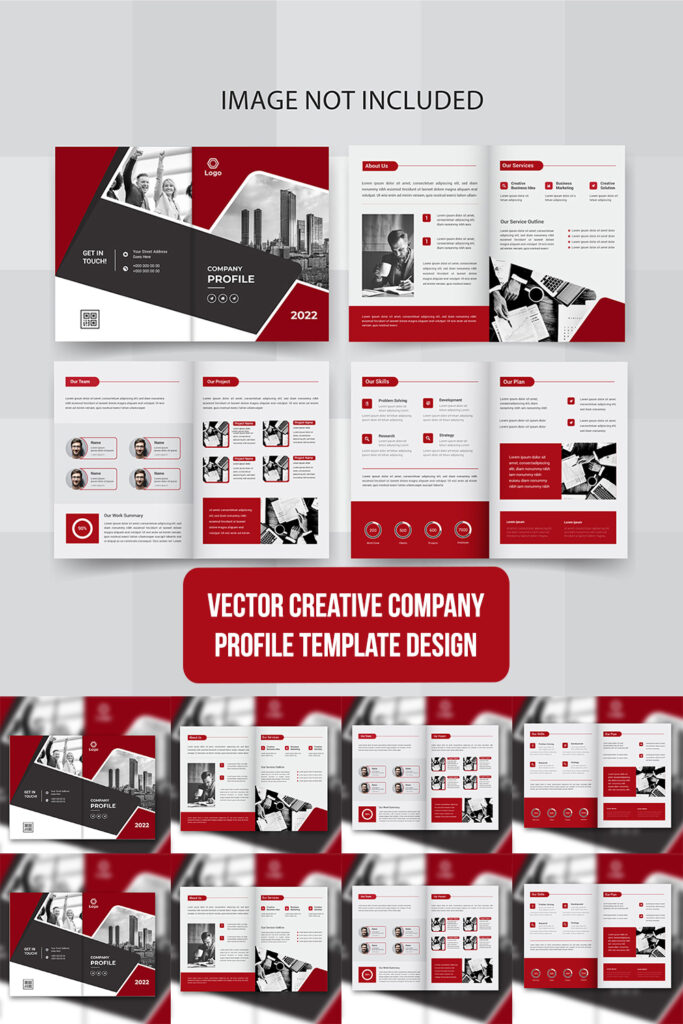 Vector Creative Company Profile Template Design - MasterBundles
