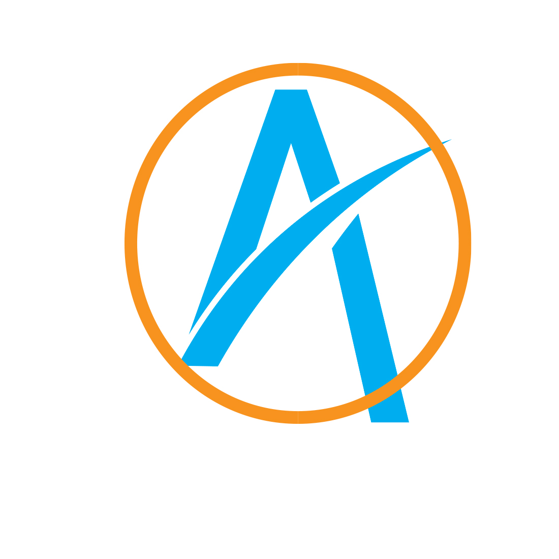 Professional A Letter Logo Design preview image.