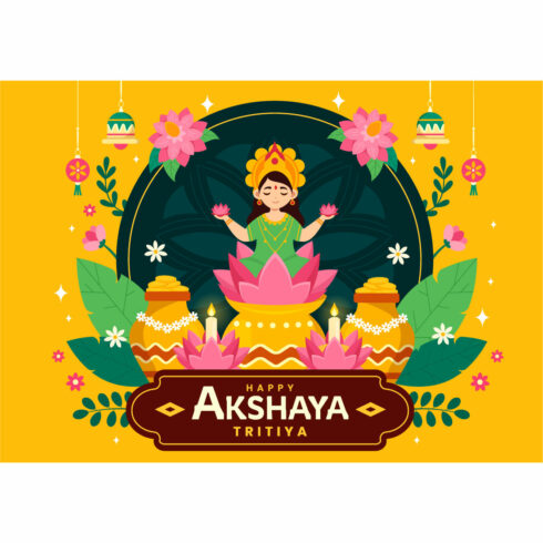 12 Akshaya Tritiya Festival Illustration cover image.