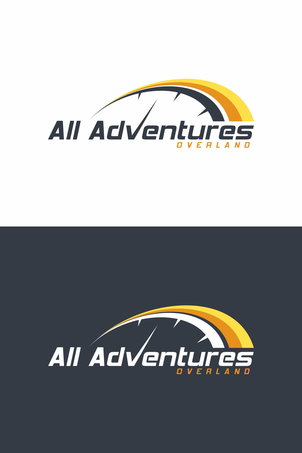 Speedometer logo design land adventure logo abstract symbol - only 5$ pinterest preview image.