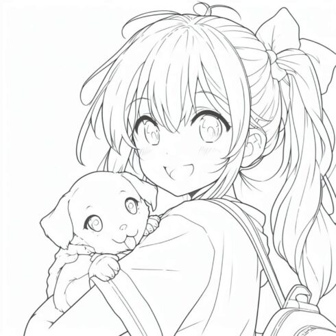 12 High Quality Anime Coloring Book Pages for just 8$ - MasterBundles