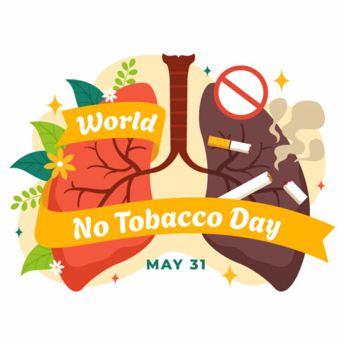 12 World No Tobacco Day Illustration cover image.