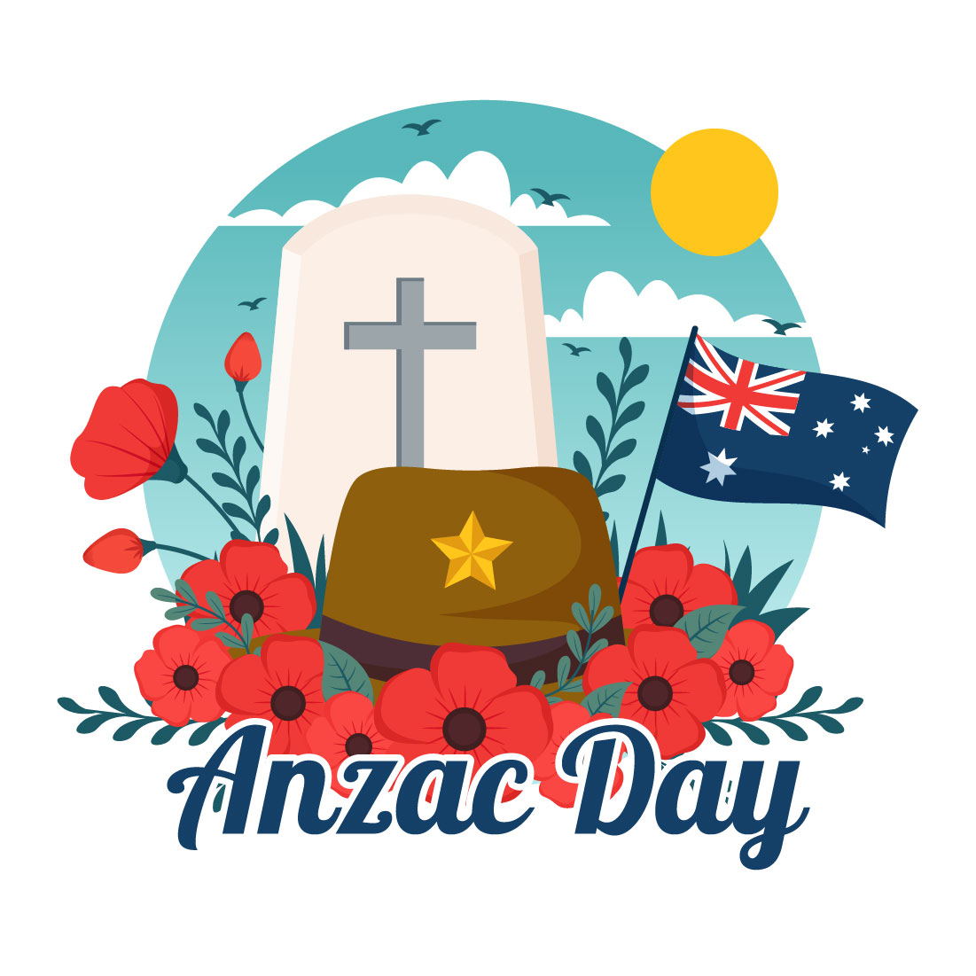 12 Anzac Day Illustration preview image.