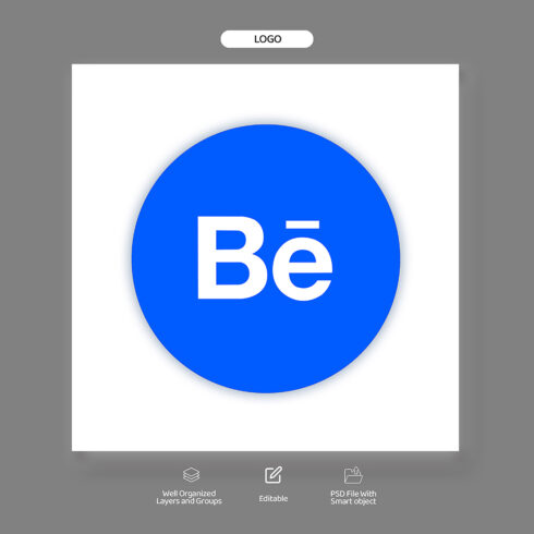 Behance Logo File PSD cover image.