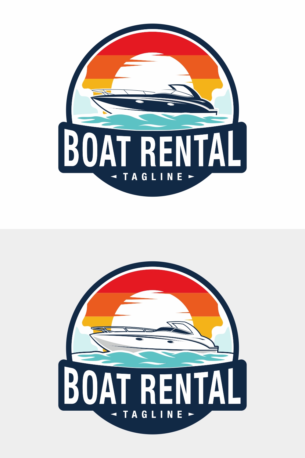 Boat Logo Design - only 10$ pinterest preview image.